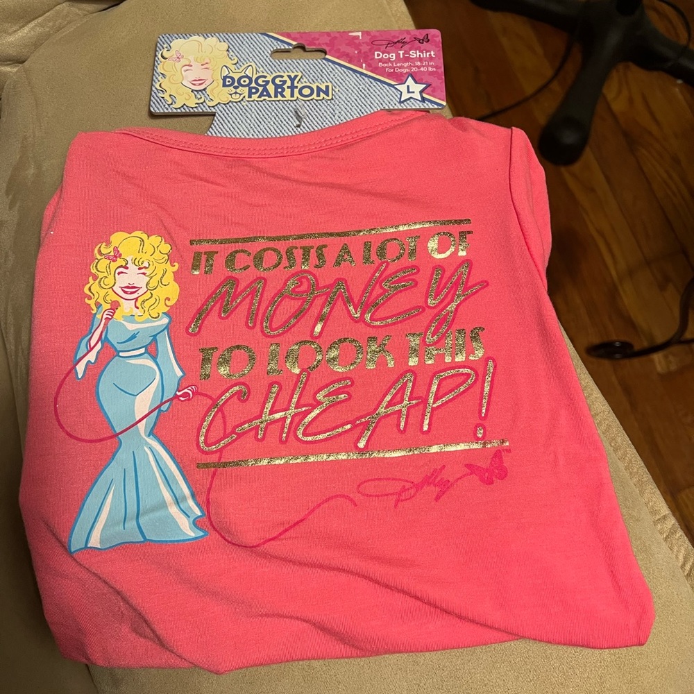 Brand new Dolly Parton Doggy Parton dog shirt